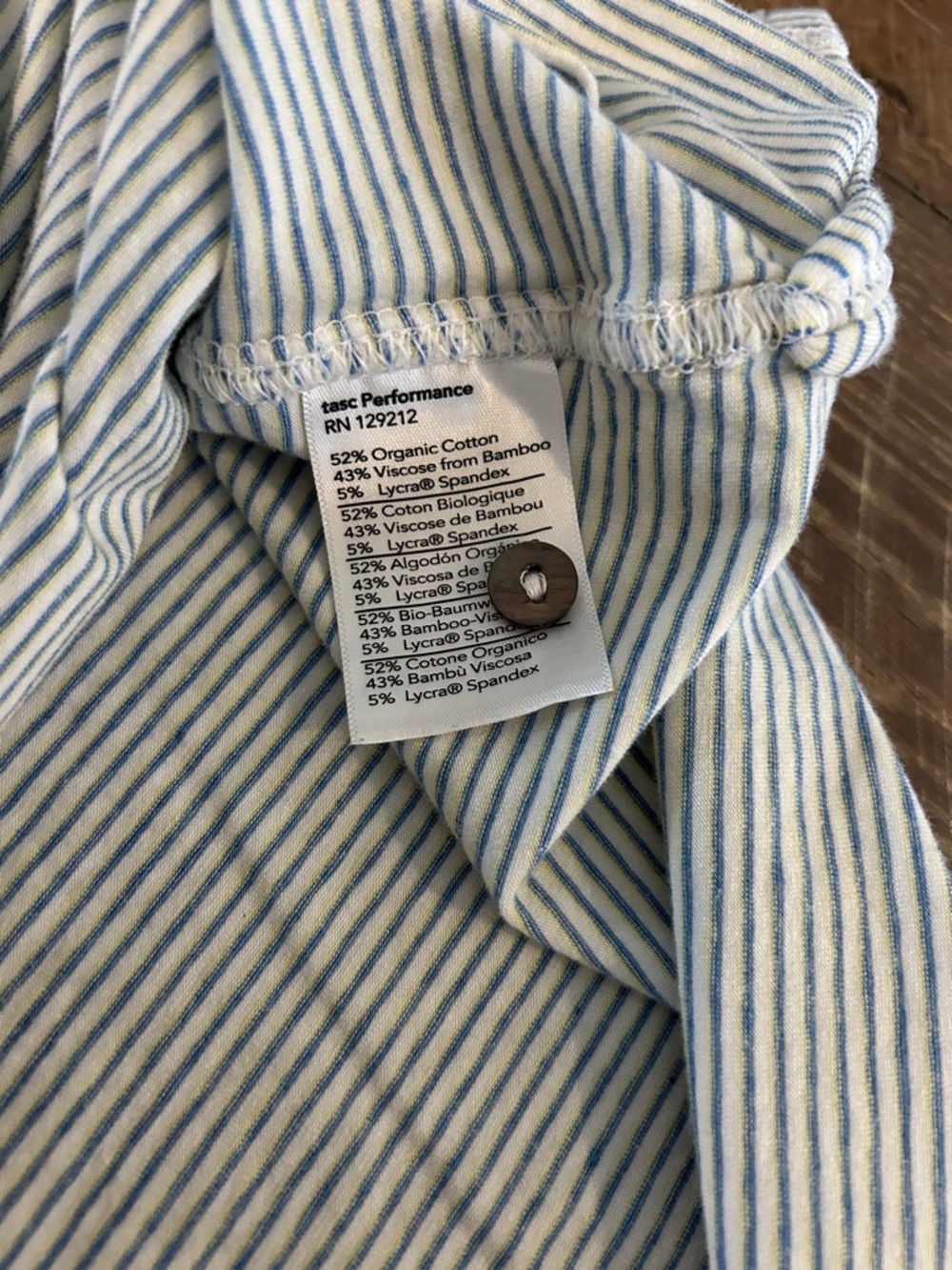 Striped Light Blue Polo Shirt - Casual Everyday Polo - Picture 4 of 6